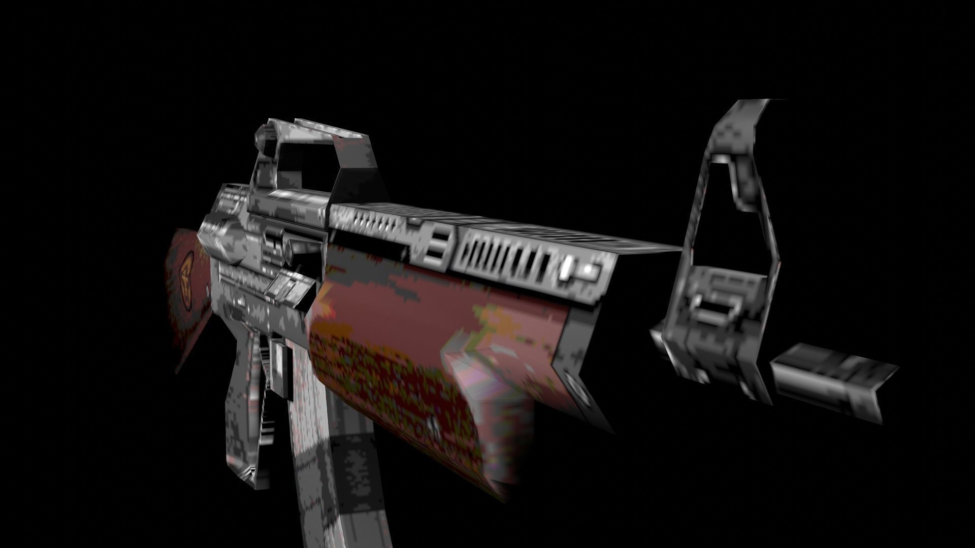 Old Rilfe 3D model Old School Rifle VR / AR / low-poly | CGTrader