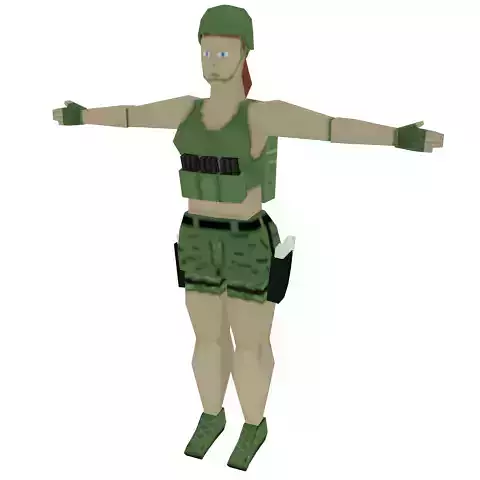 Female Vietnam war USA soldier