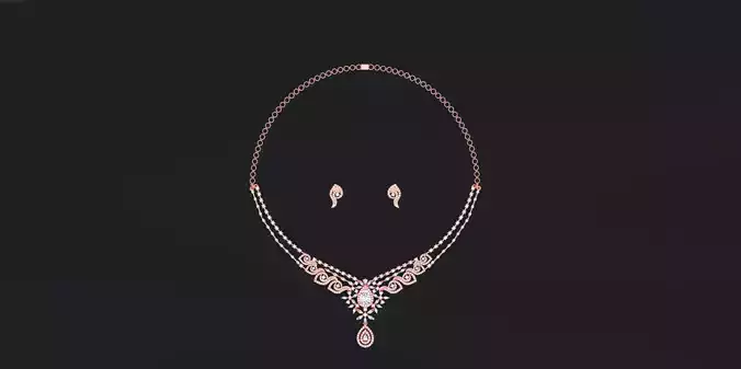 Women best shape Necklace with earrings Set