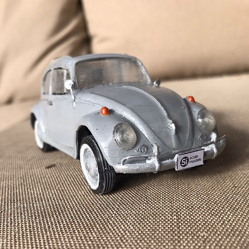 BEETLE CLASSIC 1963 3dprintable Scale Model Assembly Kit 1 32 3D print model 5