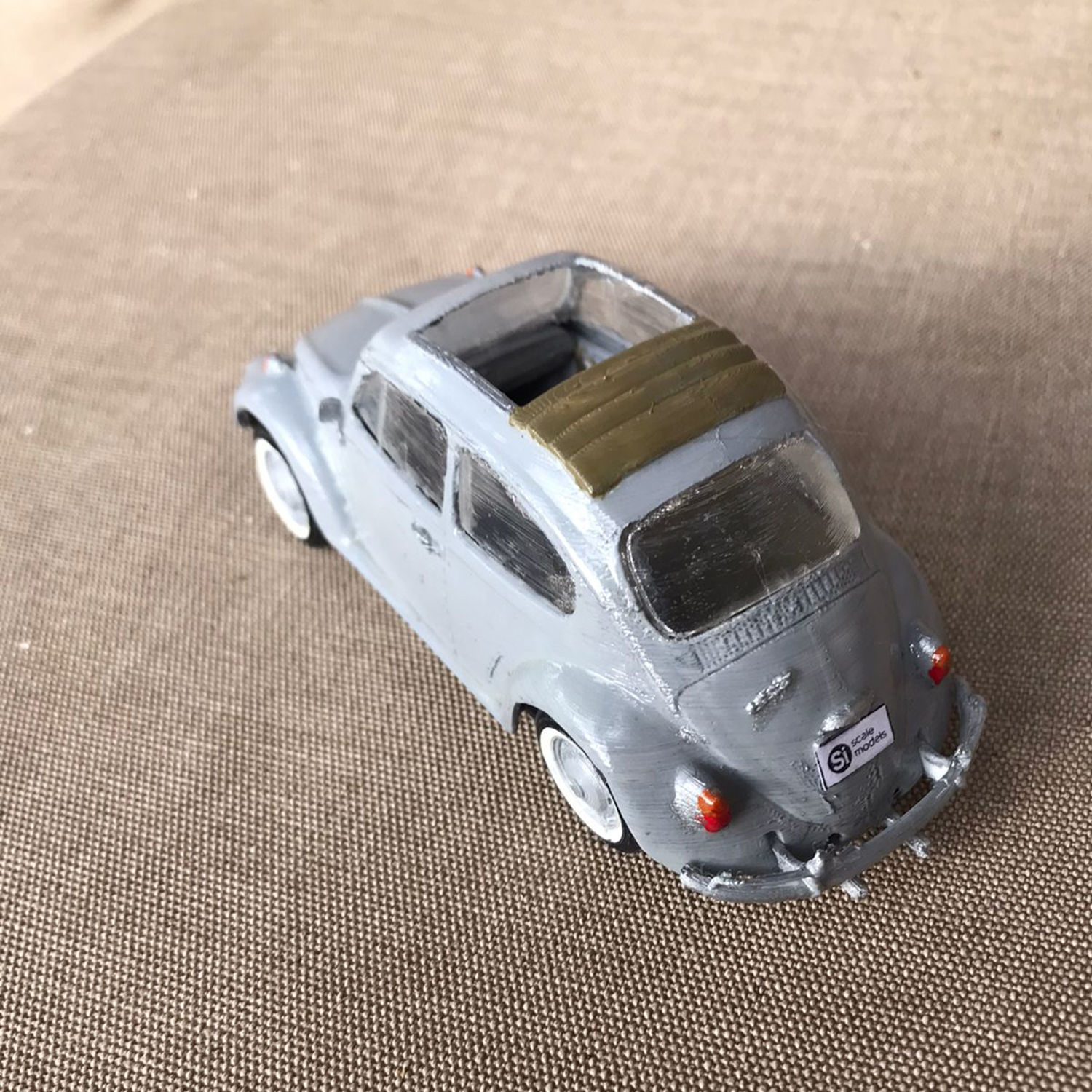 BEETLE CLASSIC 1963 3dprintable Scale Model Assembly Kit 1 32 3D print model_6