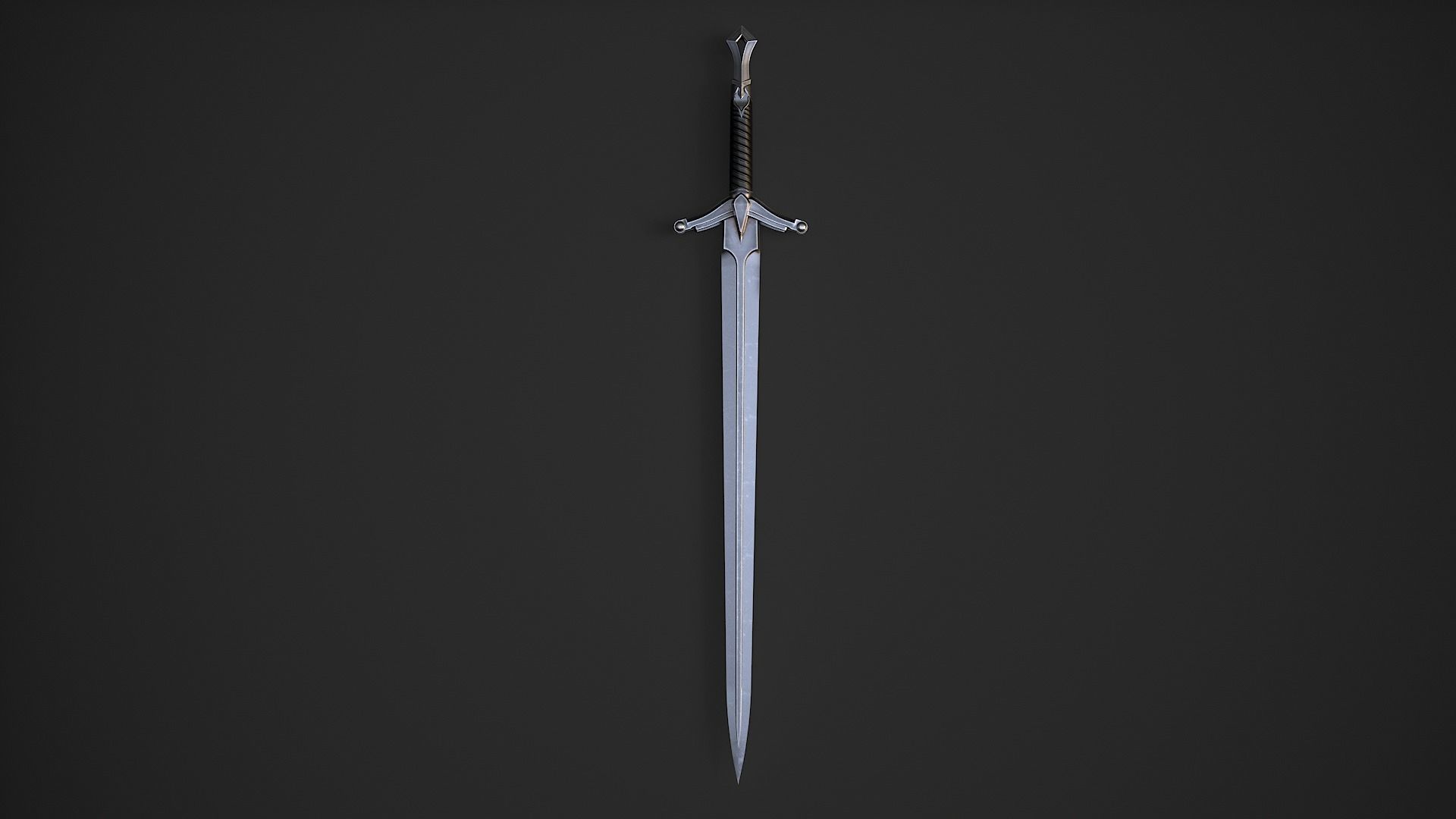 Medieval Swords Low-poly 3D model_29