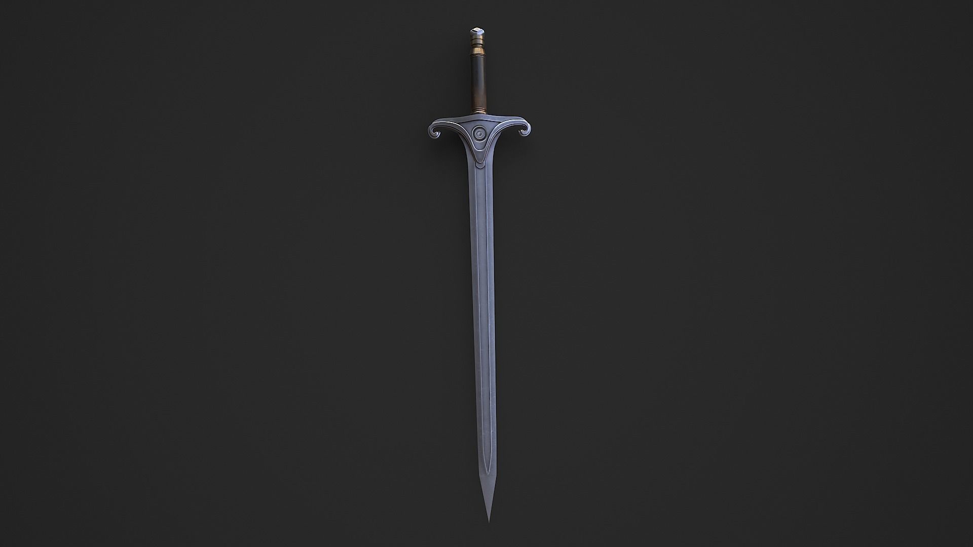 Medieval Swords Low-poly 3D model_57