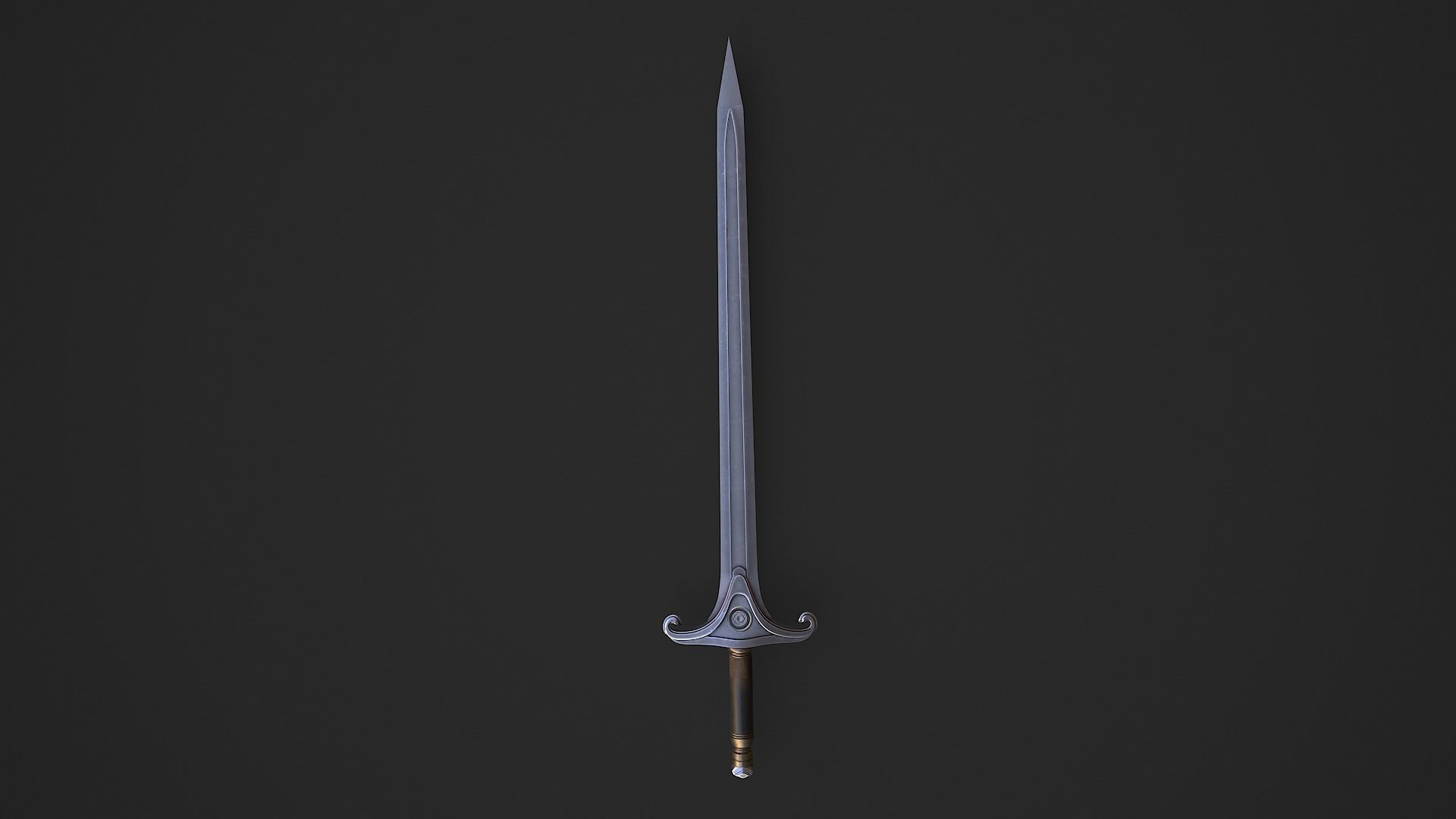 Medieval Swords Low-poly 3D model_58