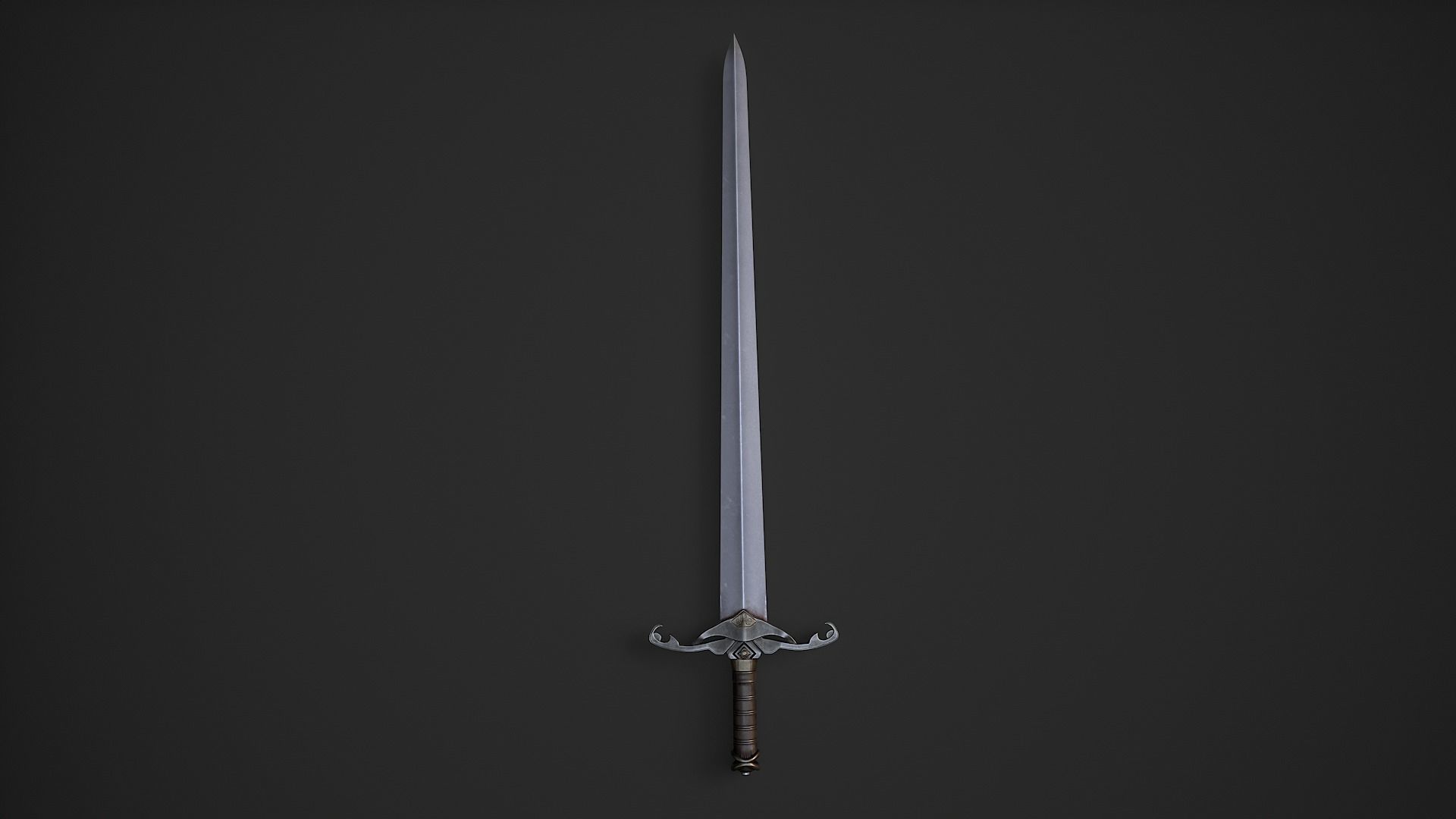 Medieval Swords Low-poly 3D model_16