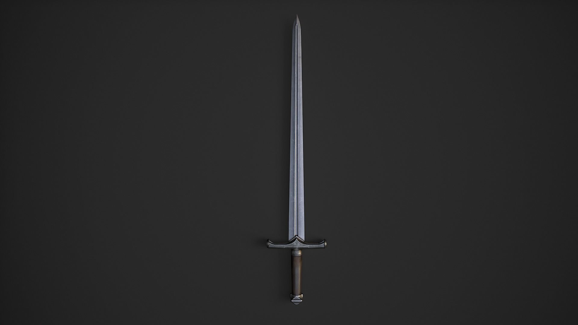 Medieval Swords Low-poly 3D model_10