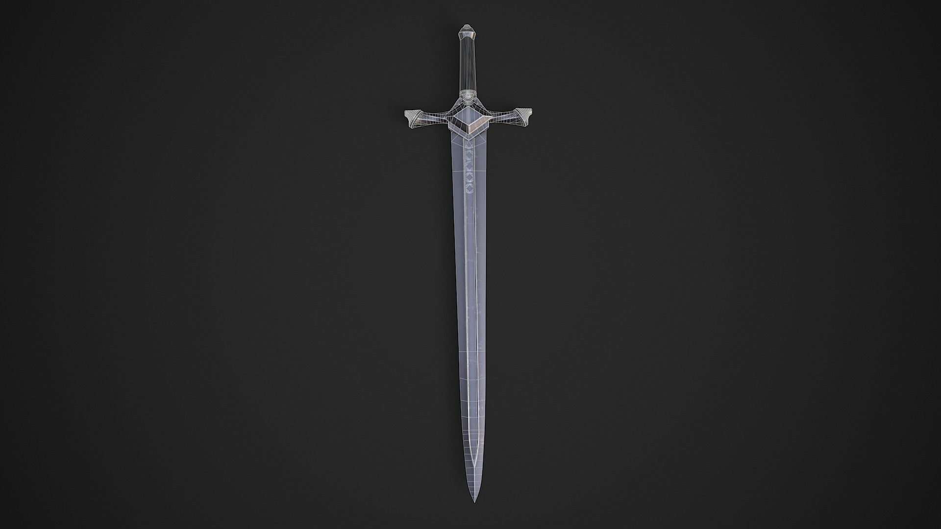 Medieval Swords Low-poly 3D model_39