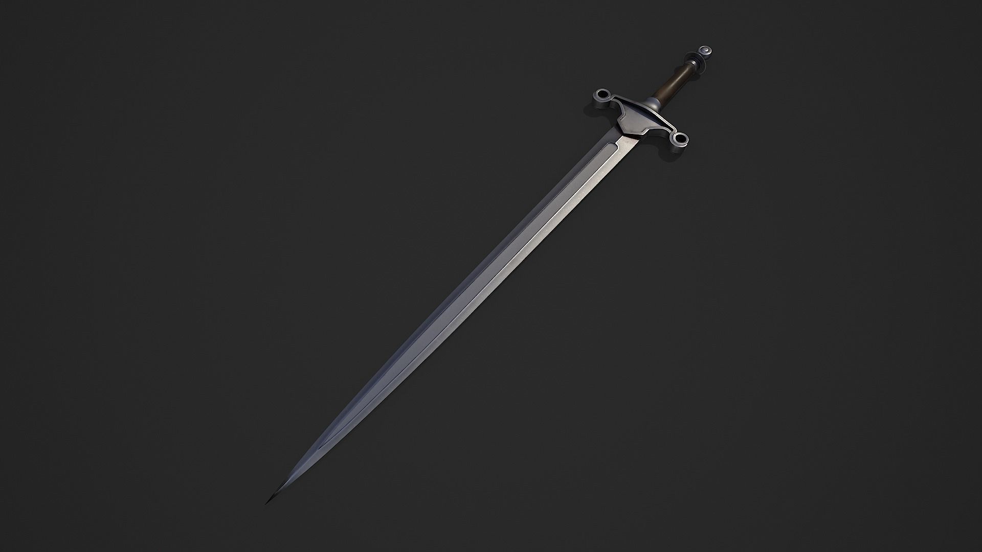 Medieval Swords Low-poly 3D model_61