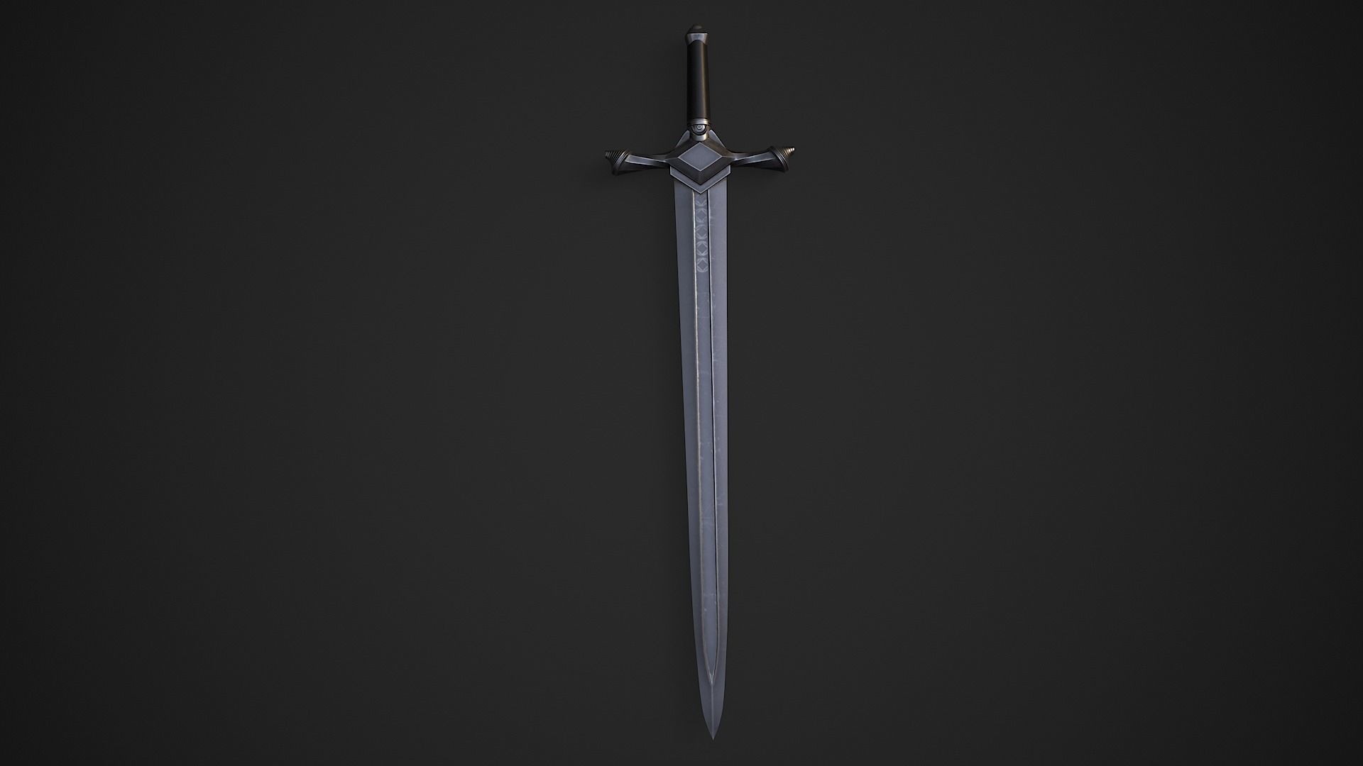 Medieval Swords Low-poly 3D model_38