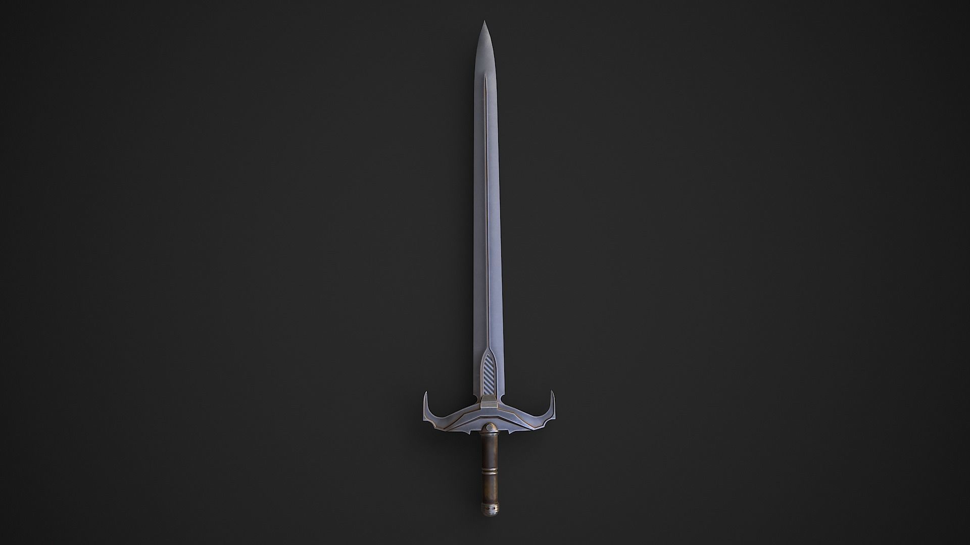 Medieval Swords Low-poly 3D model_43