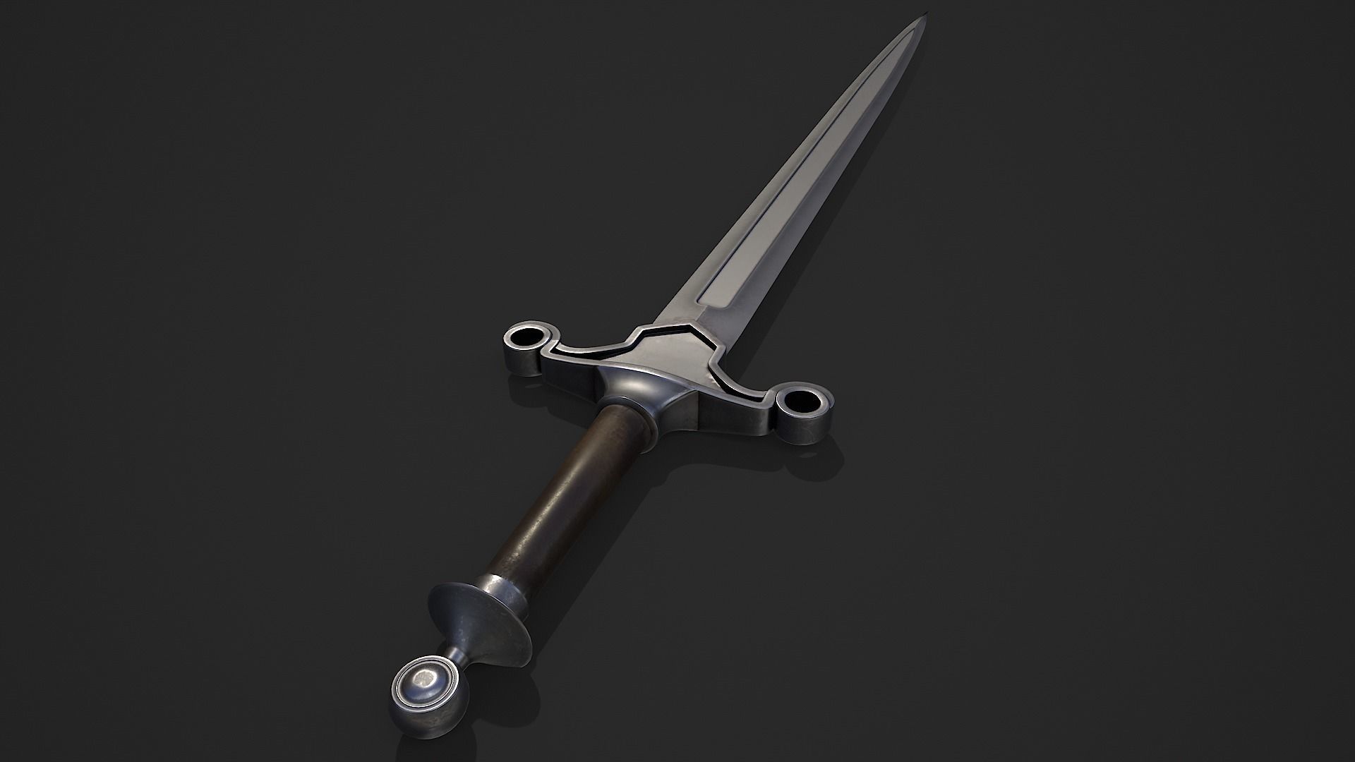 Medieval Swords Low-poly 3D model_62