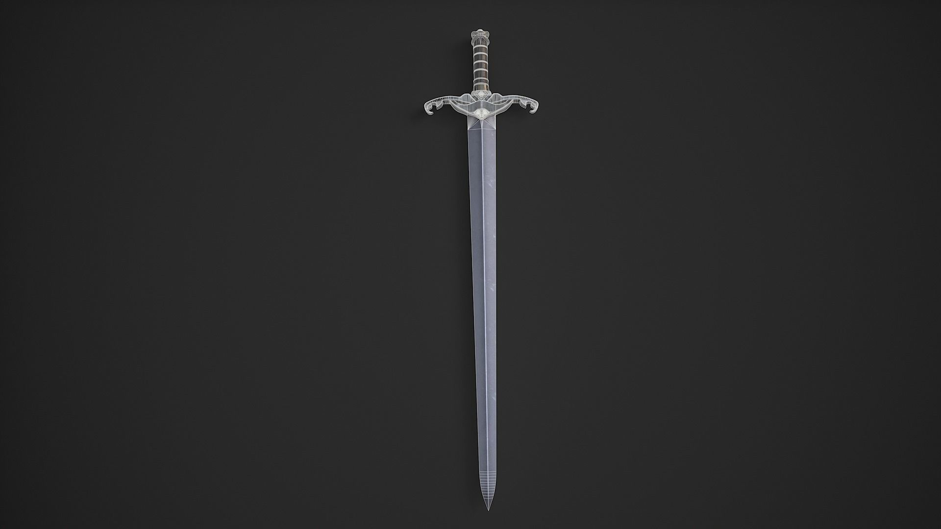 Medieval Swords Low-poly 3D model_18