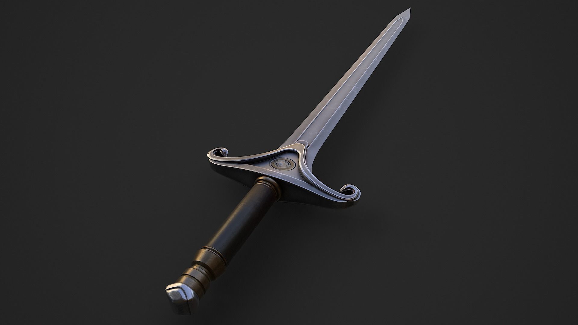 Medieval Swords Low-poly 3D model_55