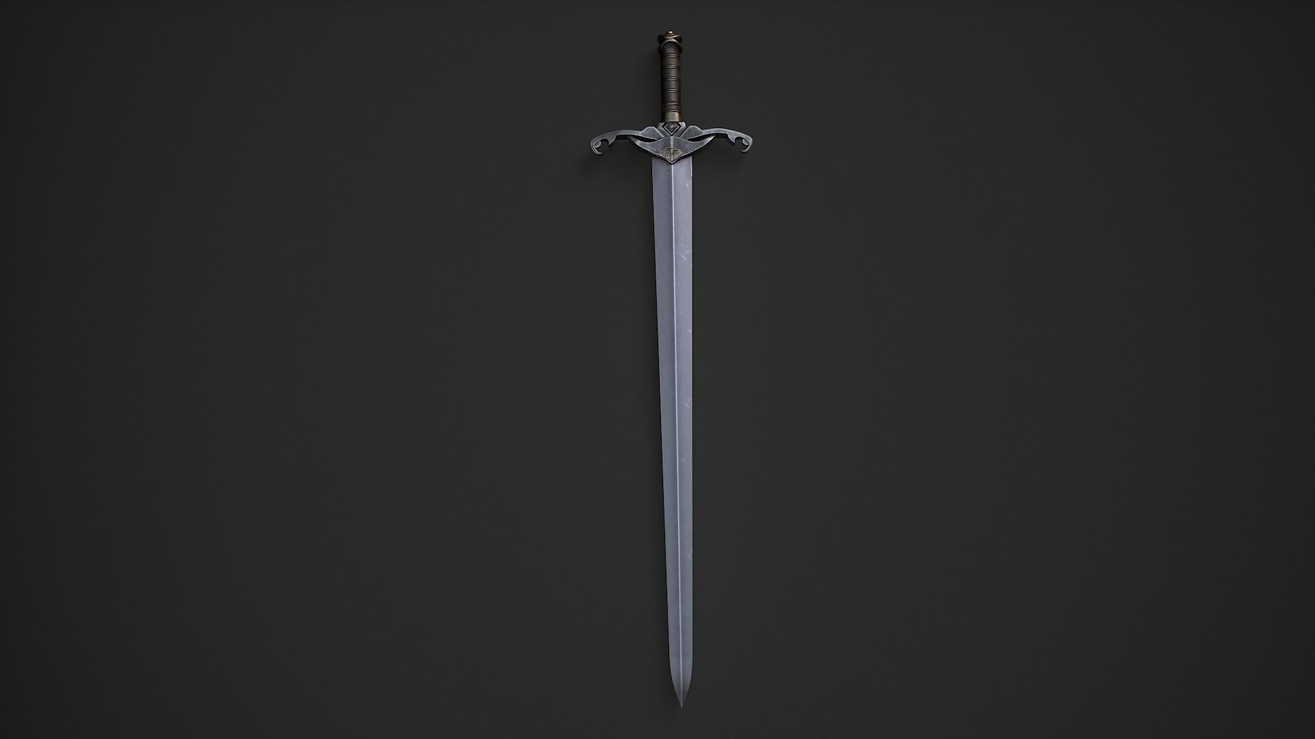 Medieval Swords Low-poly 3D model_15
