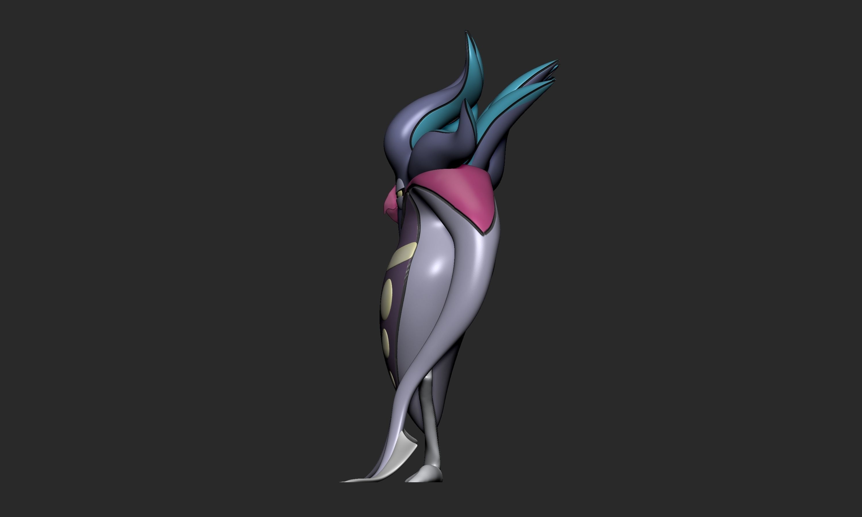 Pokemon - Inkay and Malamar 3D print model_9