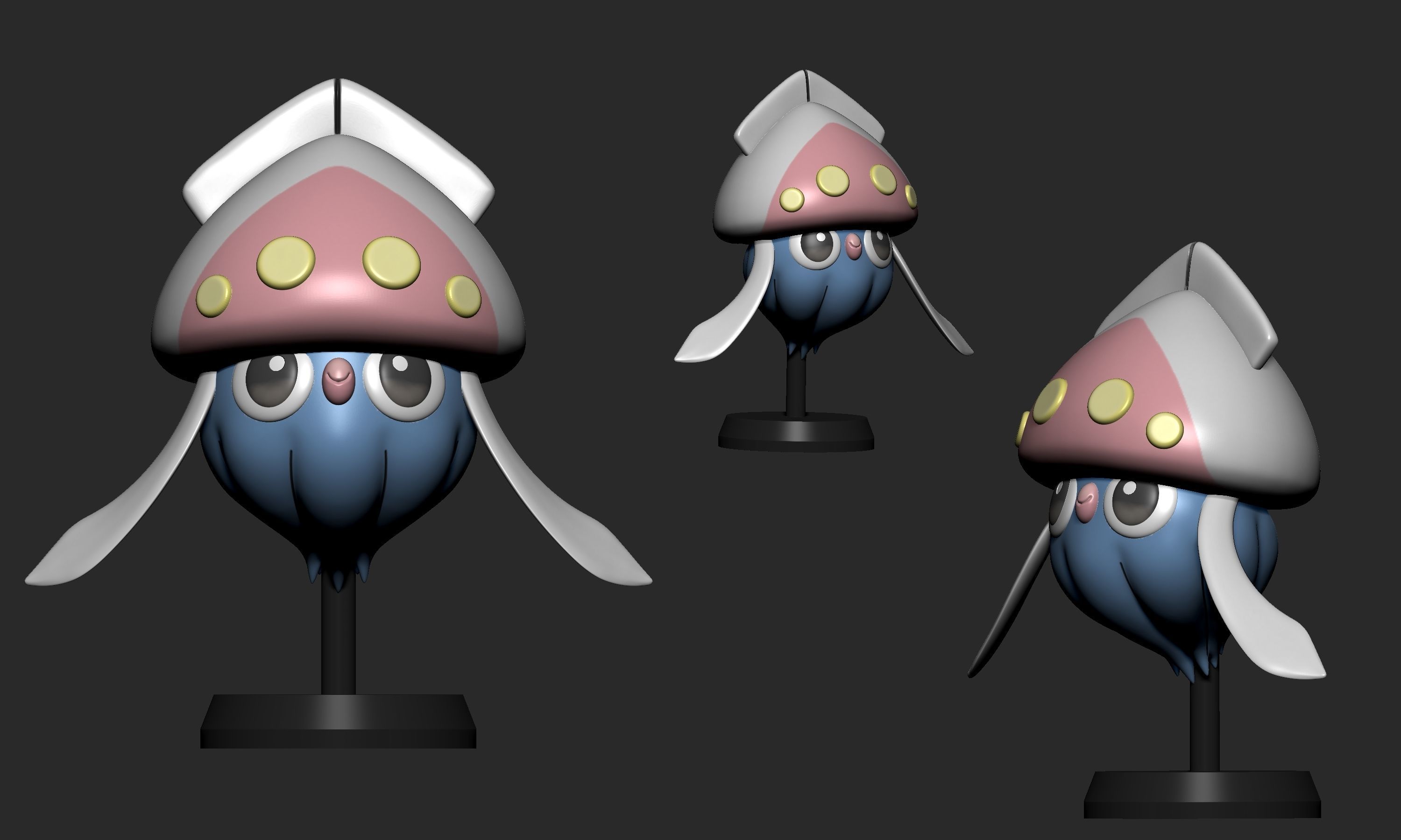 Pokemon - Inkay and Malamar 3D print model_6