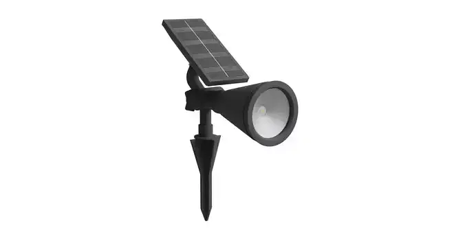 Modern Solar 30 Lumen Black Spot Light