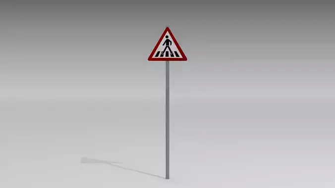 Pedestrian crossing sign