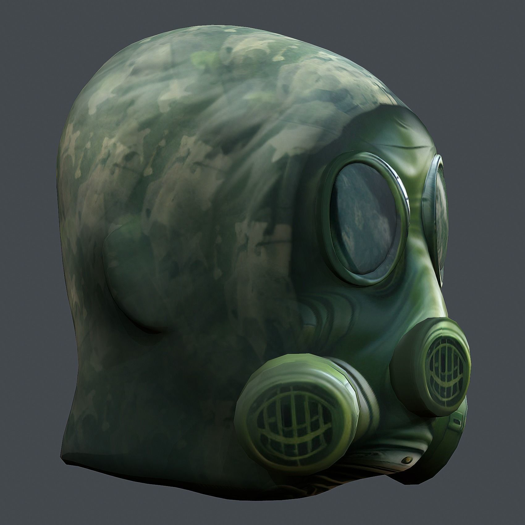 Helmet 3d model military combat Military Low-poly Low-poly 3D model_6