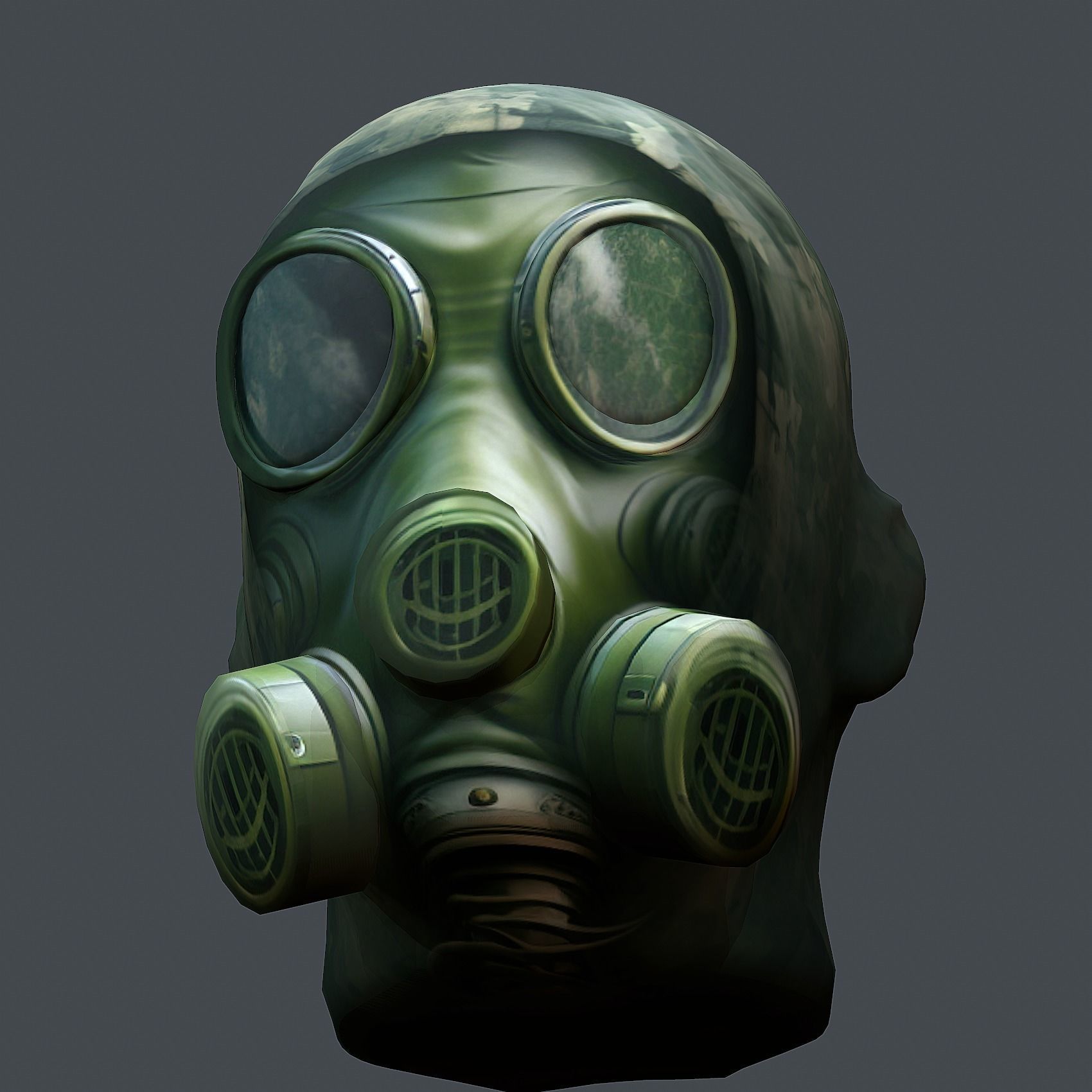 Helmet 3d model military combat Military Low-poly Low-poly 3D model_5