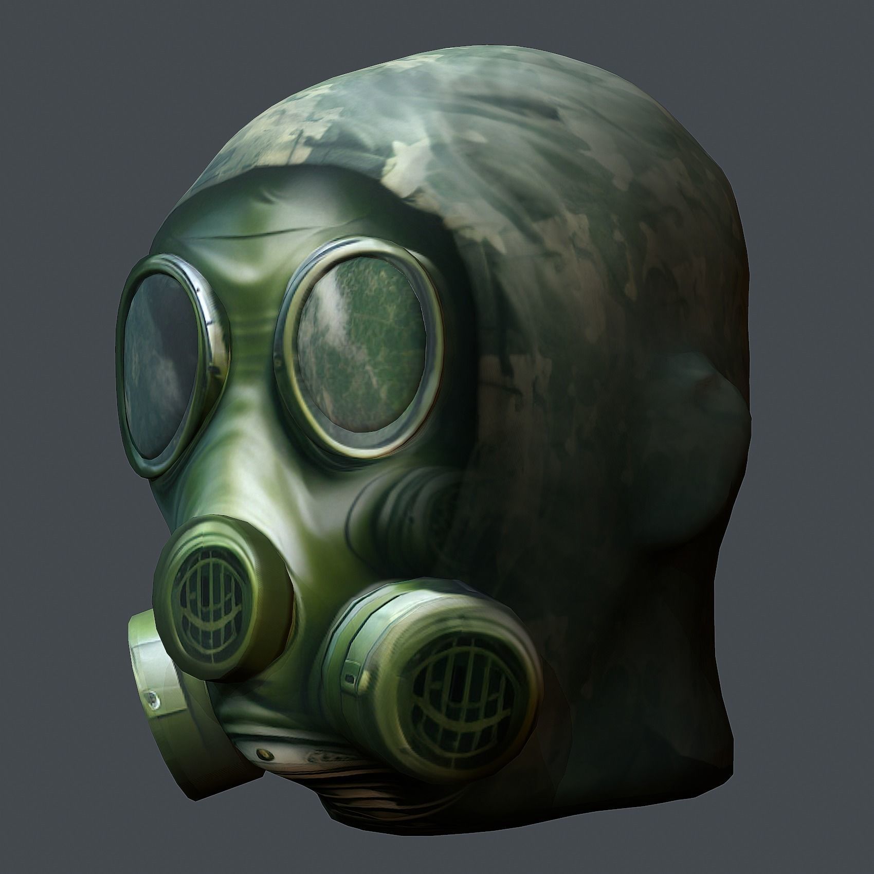 Helmet 3d model military combat Military Low-poly Low-poly 3D model_3