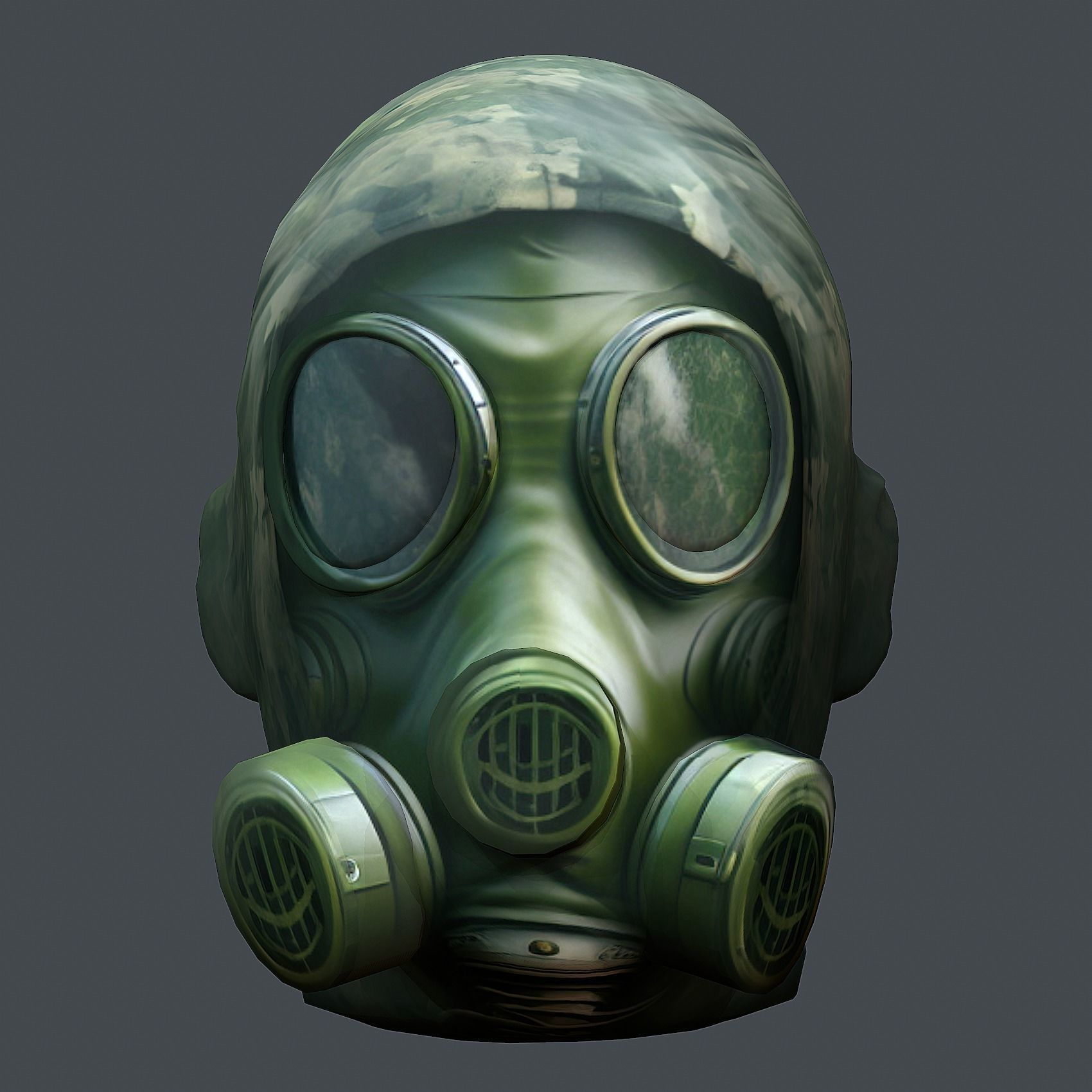 Helmet 3d model military combat Military Low-poly Low-poly 3D model_1