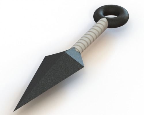 kunai from anime naruto 3D print model_4