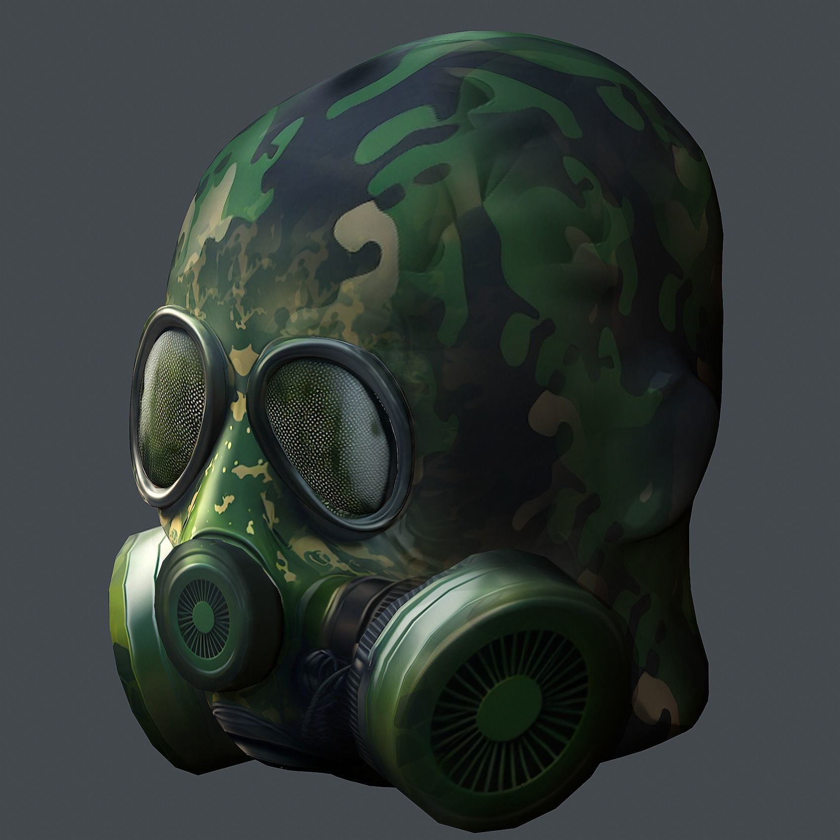 Helmet 3d model military combat Military Low-poly Low-poly 3D model_8