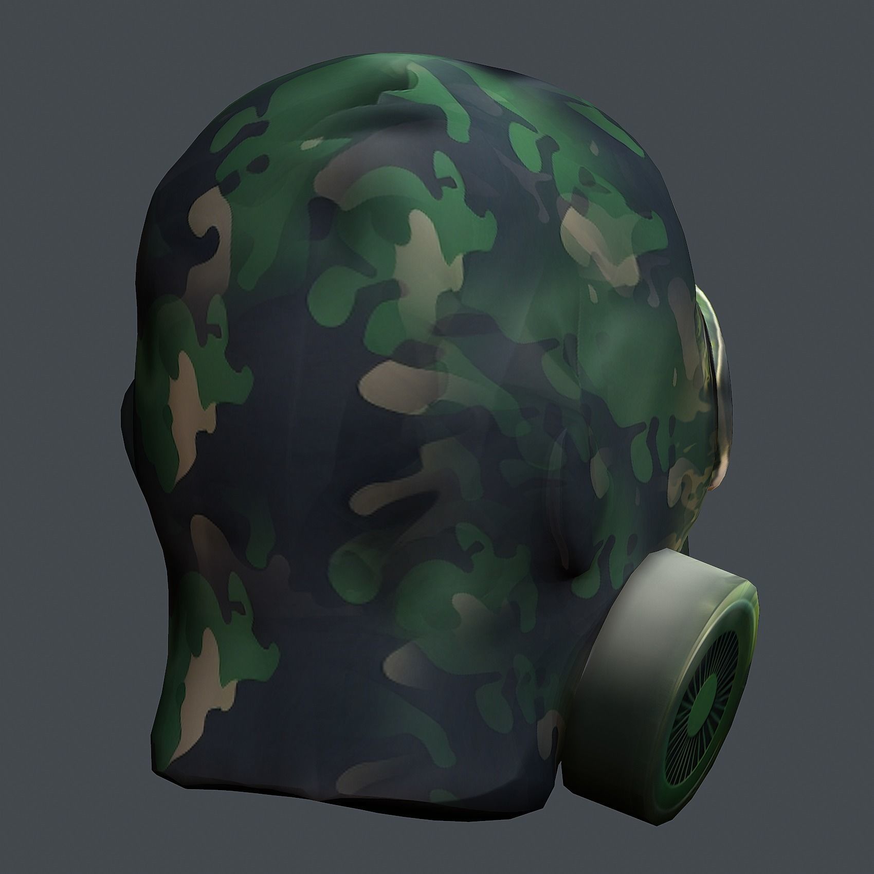 Helmet 3d model military combat Military Low-poly Low-poly 3D model_7