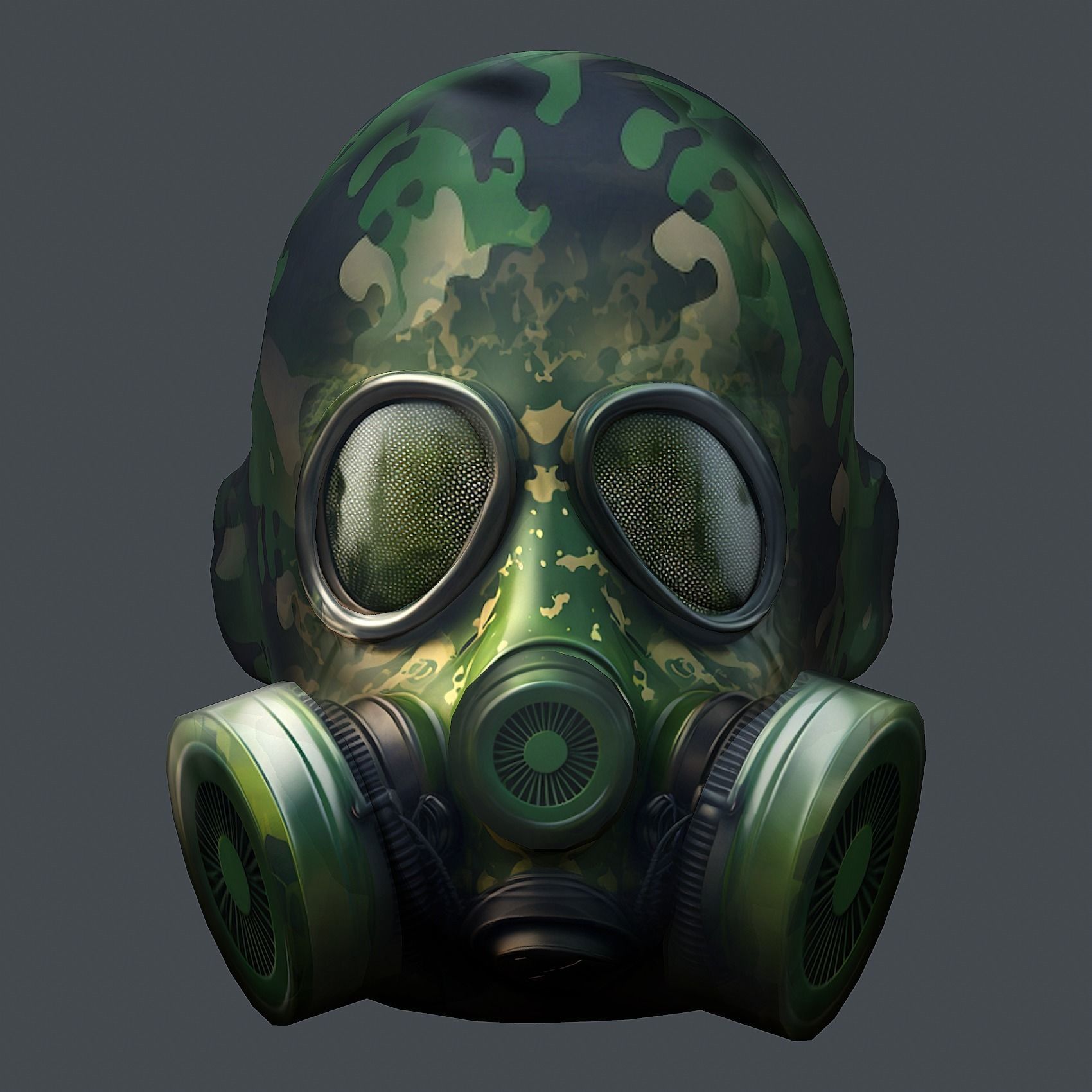 Helmet 3d model military combat Military Low-poly Low-poly 3D model_1