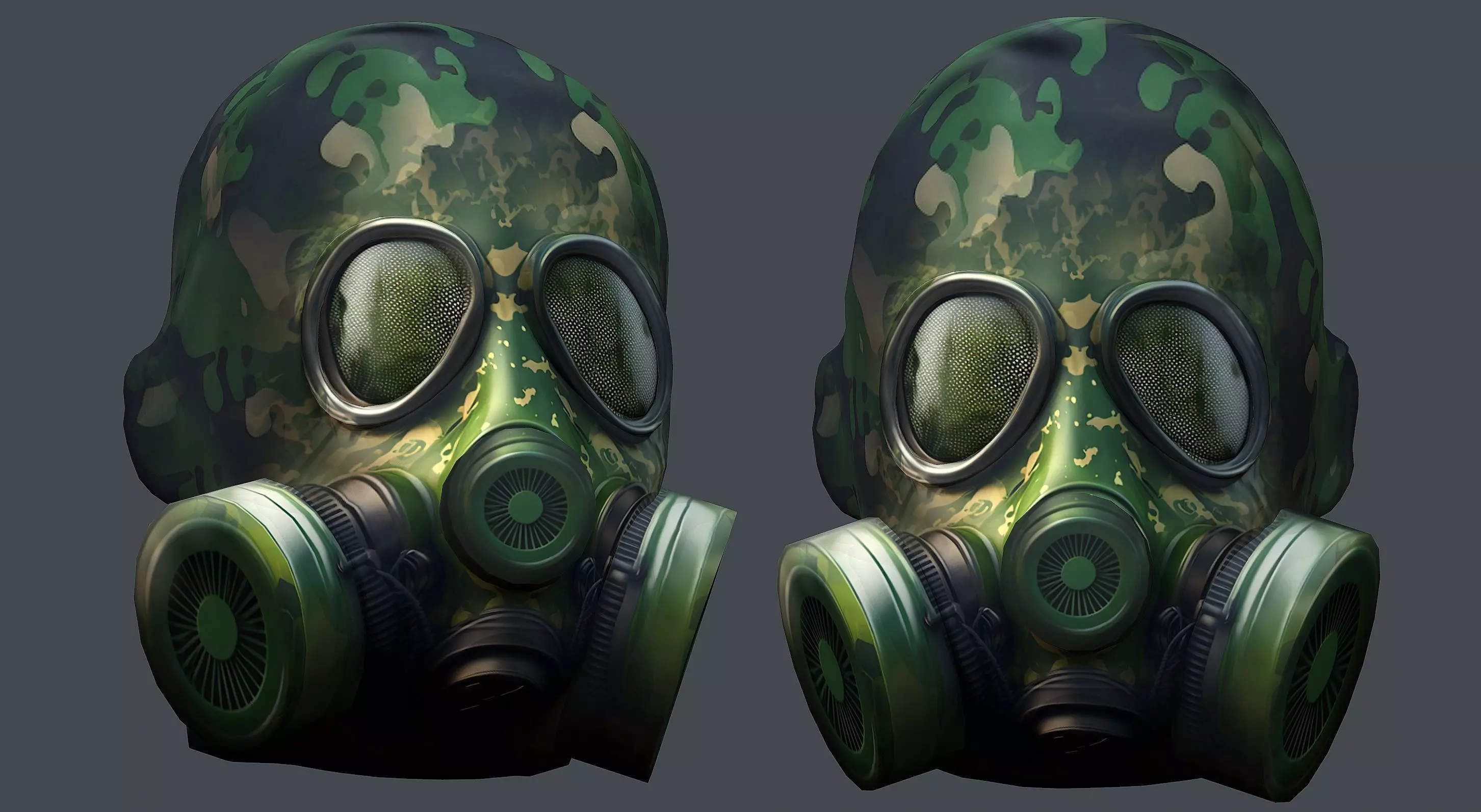 Helmet 3d model military combat Military Low-poly Low-poly 3D model_0