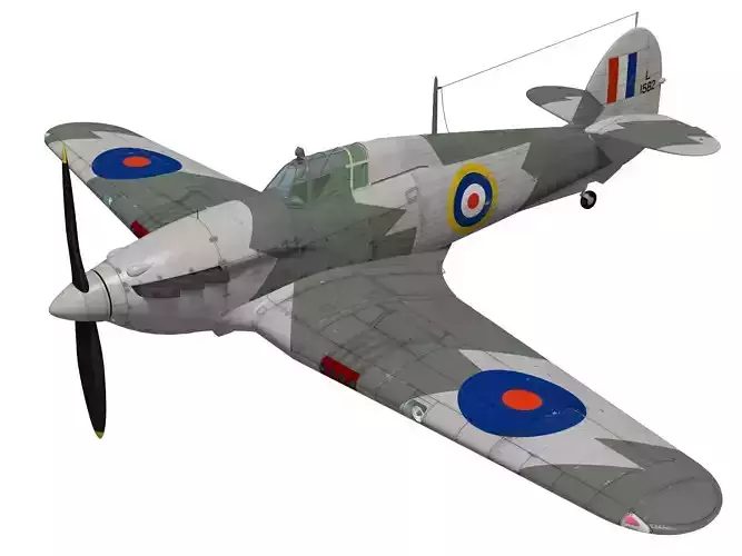 Hawker Hurricane MK1a 3D model