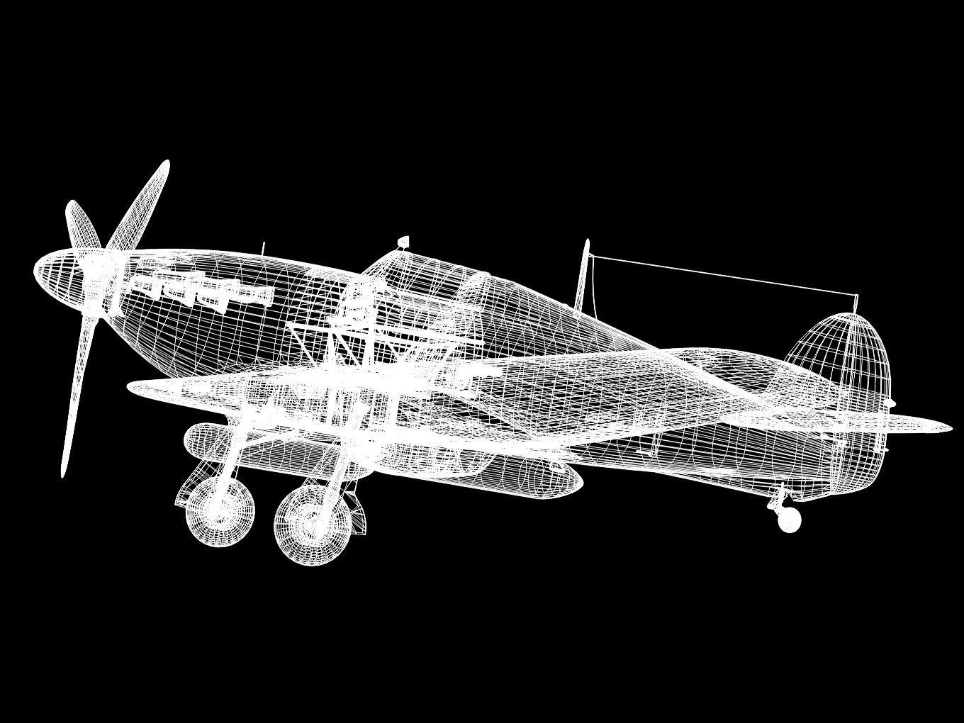 Hawker Hurricane MK2b 3D model_15