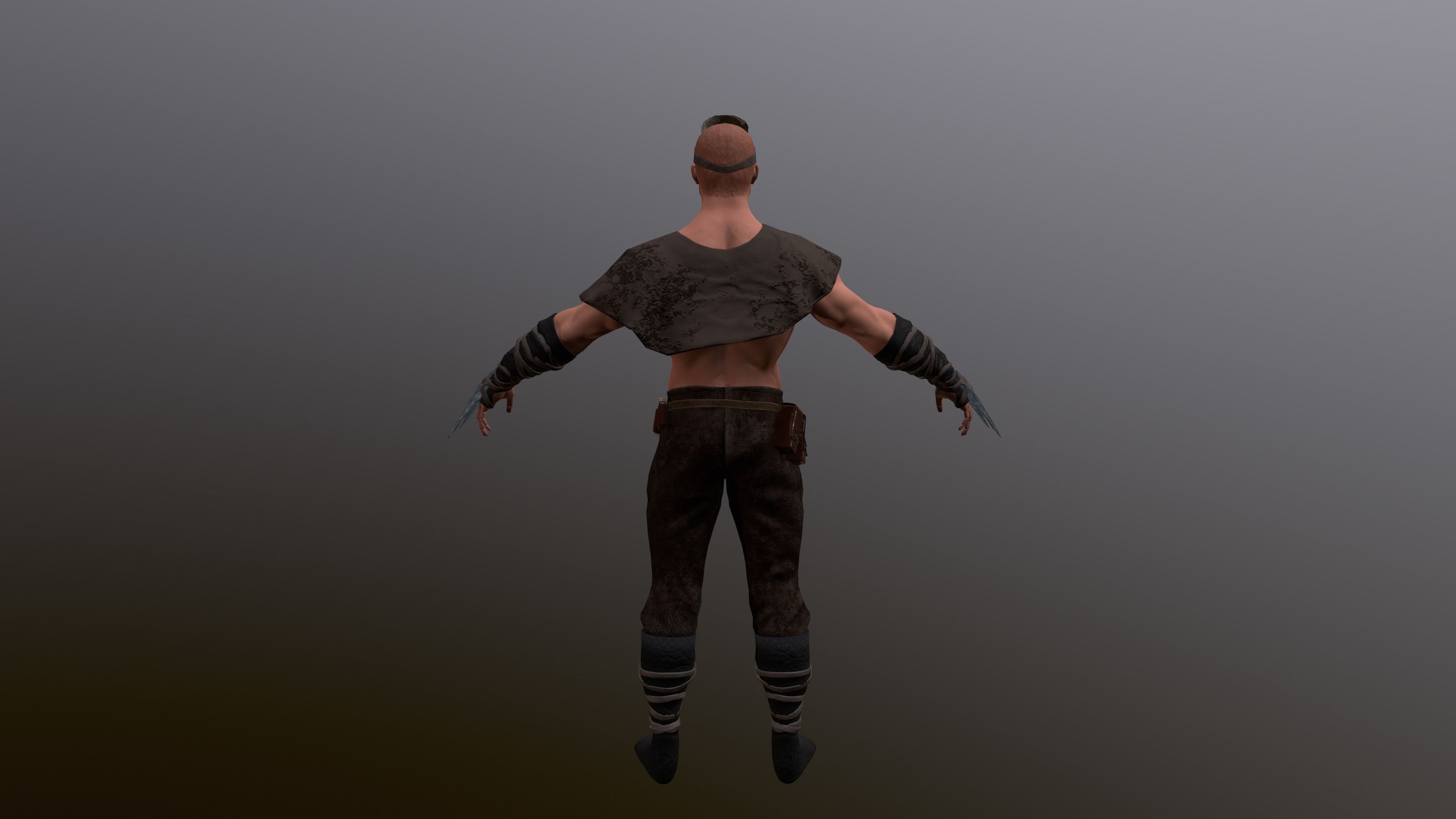 Shaman Low-poly 3D model_8