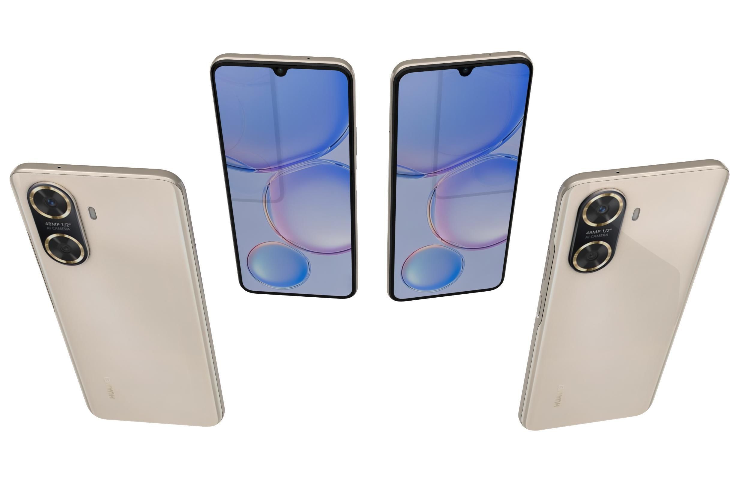 Huawei Enjoy 60 Gold 3D model_4