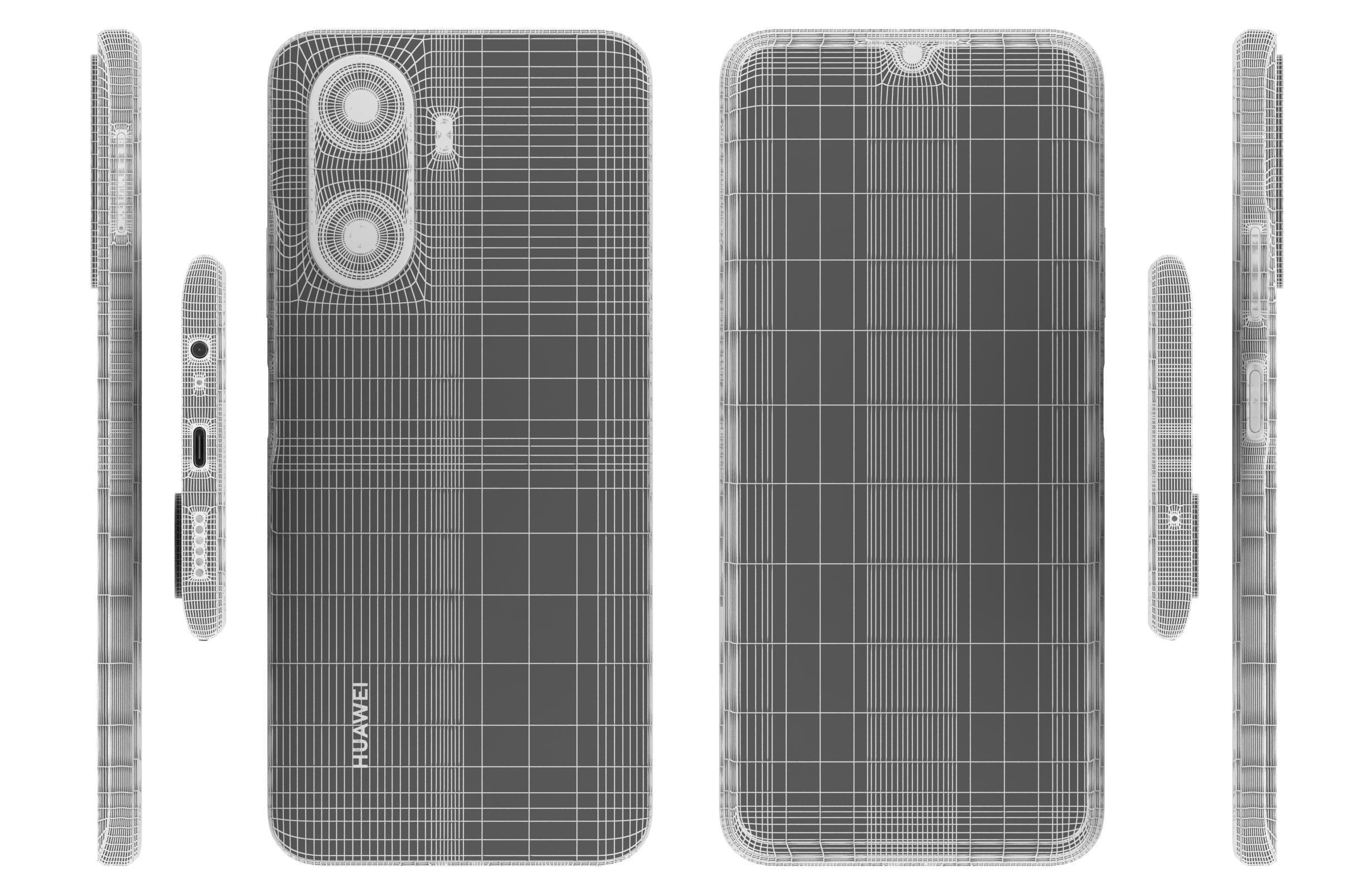 Huawei Enjoy 60 Gold 3D model_17