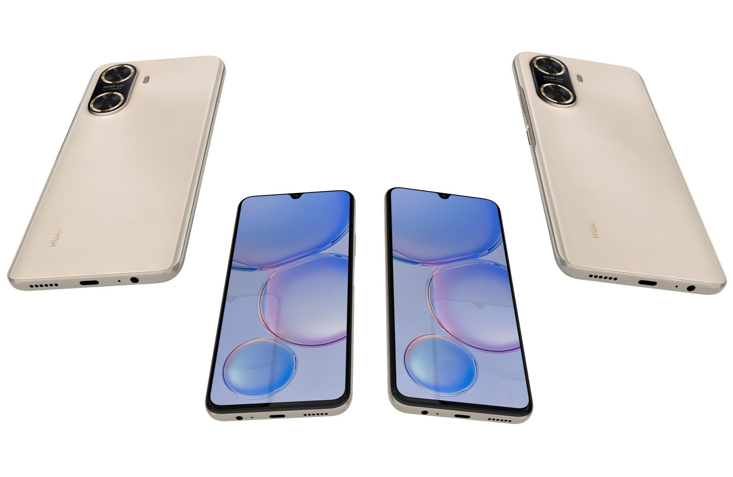 Huawei Enjoy 60 Gold 3D model_5