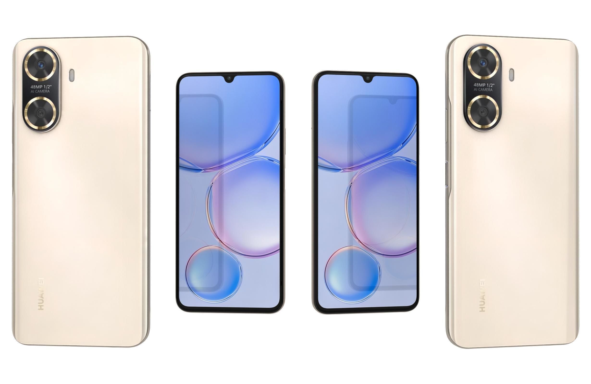 Huawei Enjoy 60 Gold 3D model_3