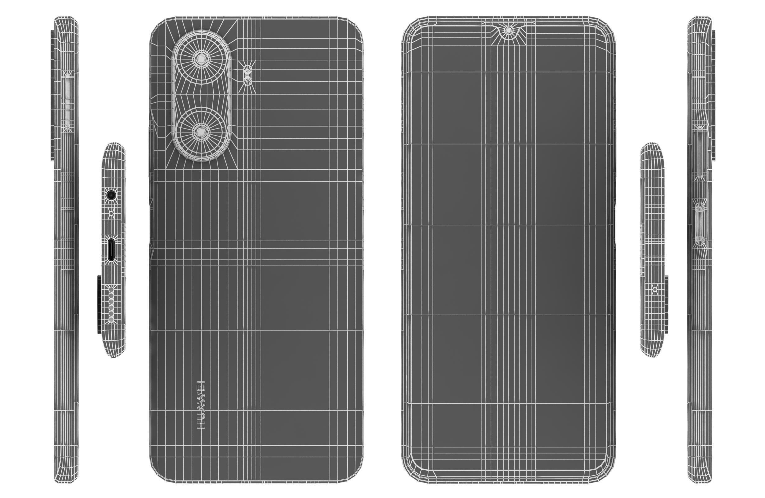 Huawei Enjoy 60 Gold 3D model_16