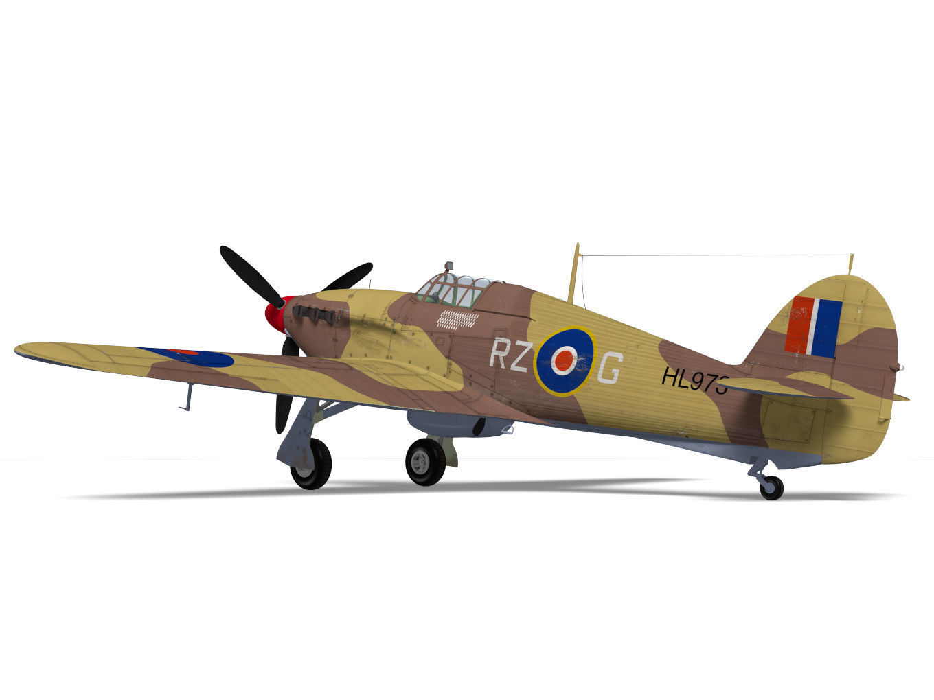 Hawker Hurricane MK2c 3D model_6