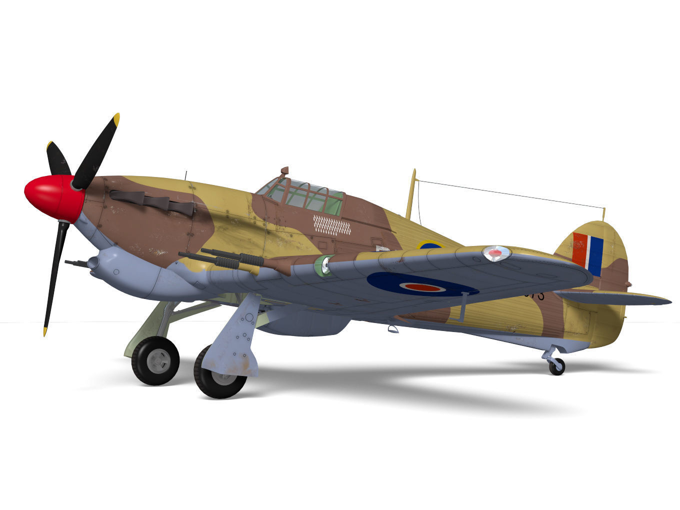 Hawker Hurricane MK2c 3D model_5