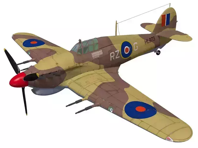 Hawker Hurricane MK2c 3D model