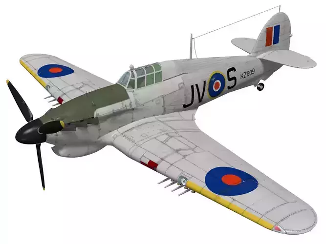 Hawker Hurricane MKIV 3D model
