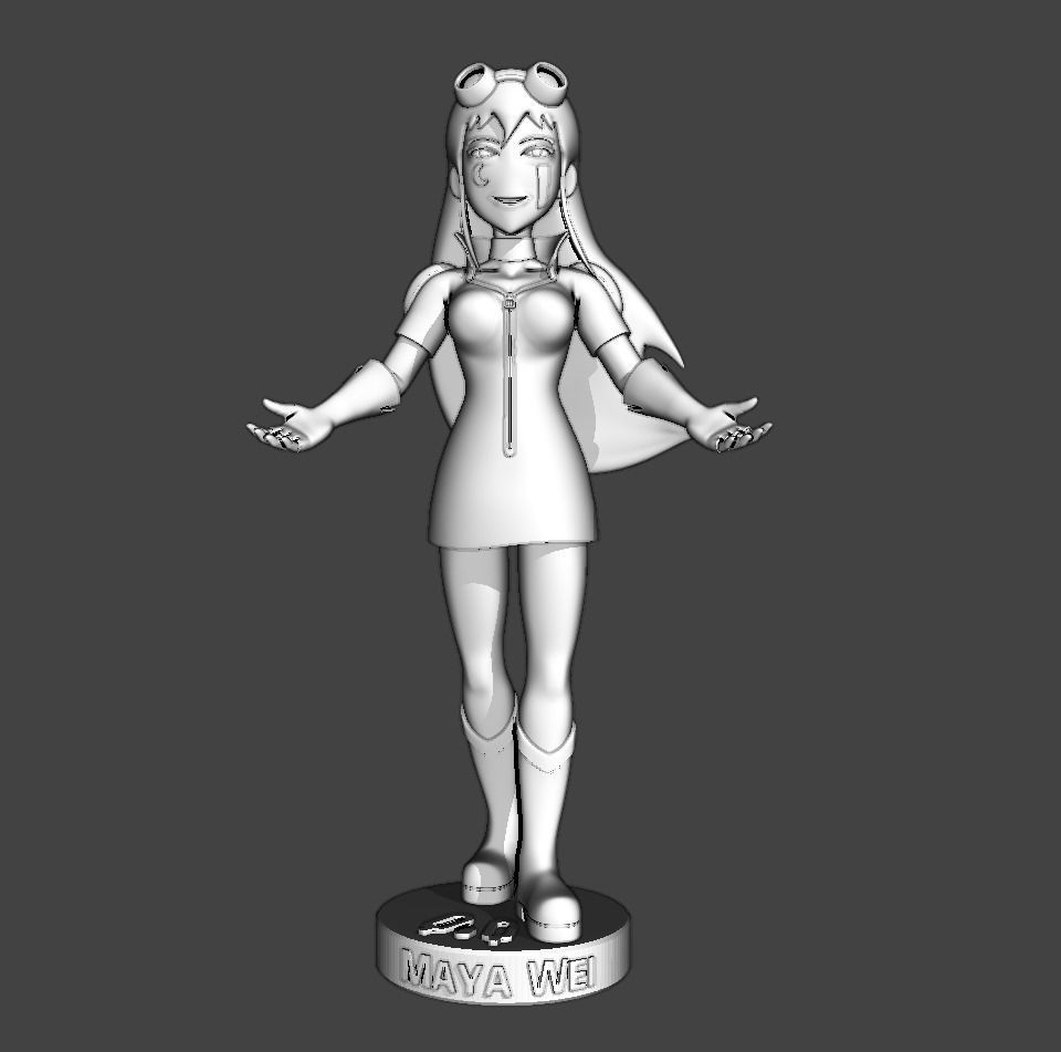 Maya Wei 3D print model_1