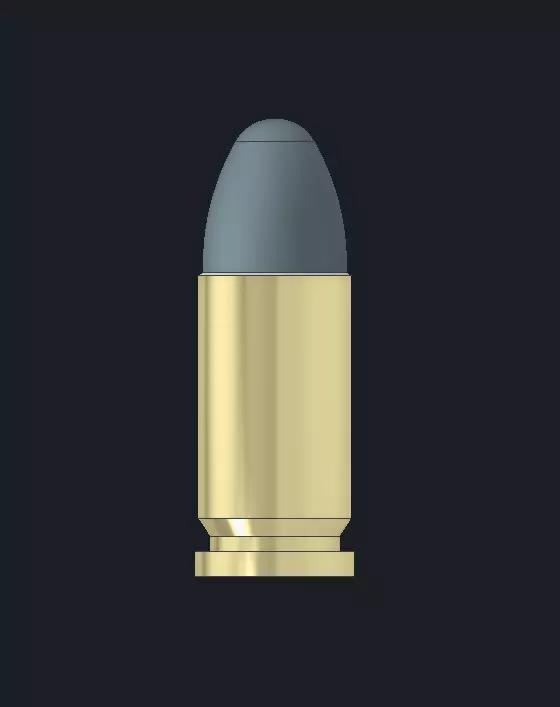 9mm dummy bullet 3D print model