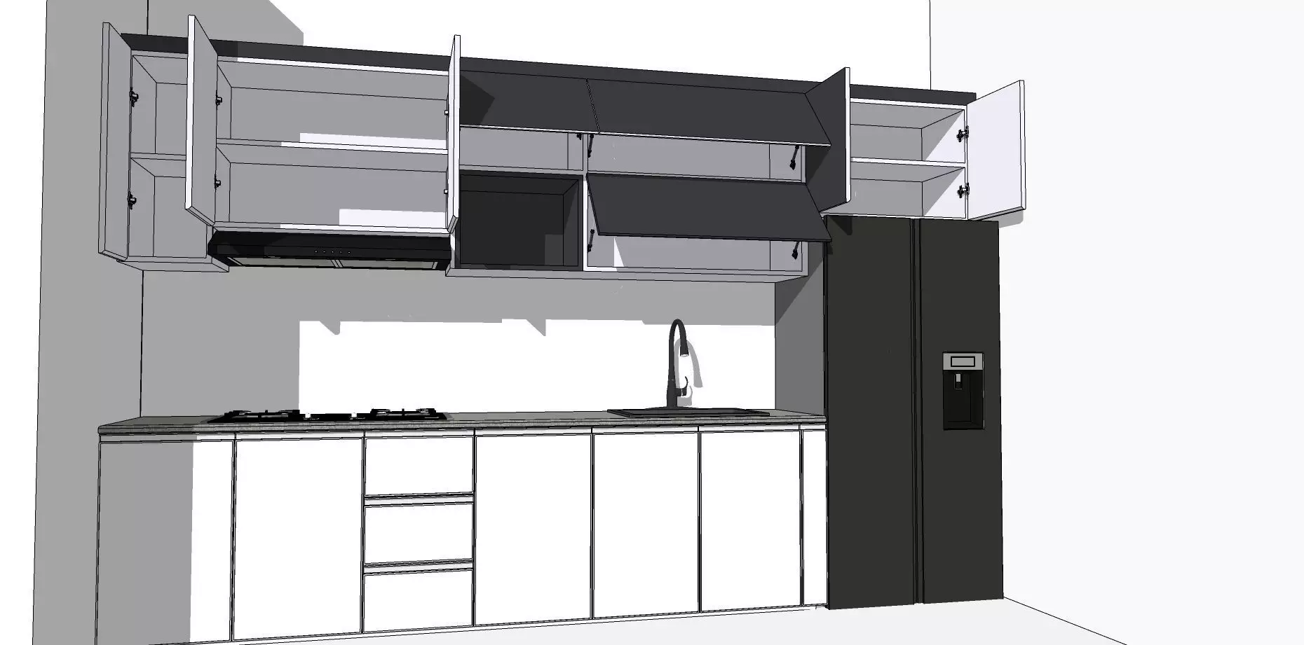 kitchen set 3D print model