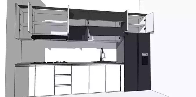 kitchen set 3D print model