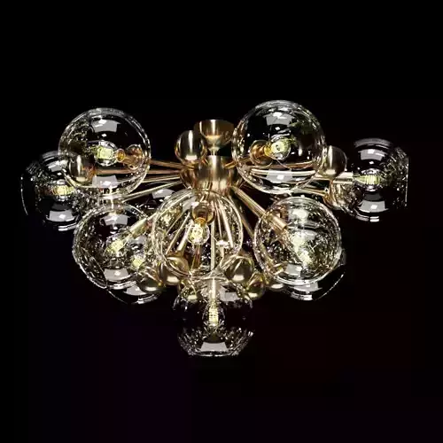 Olmo Glass Semi Flush Mount