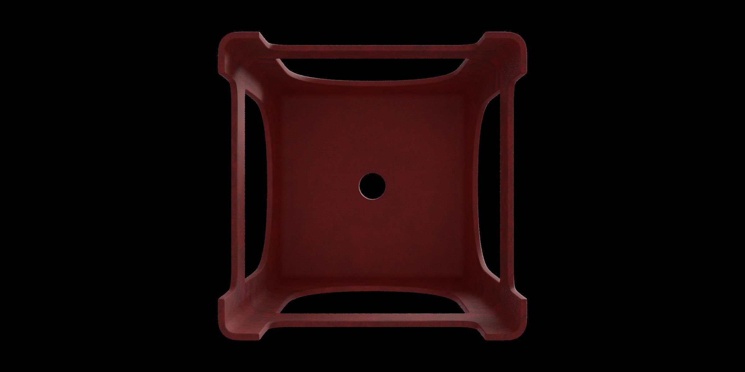 Dirty Plastic Chair Low-poly 3D model_6