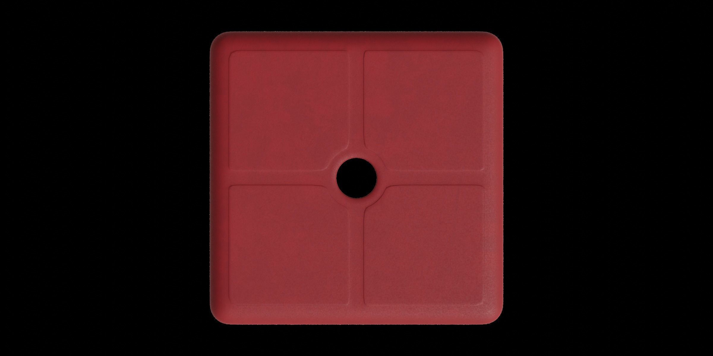 Dirty Plastic Chair Low-poly 3D model_5